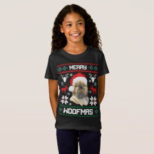T-Shirt Chemise de Noël de Woofmas de chien de griffon de