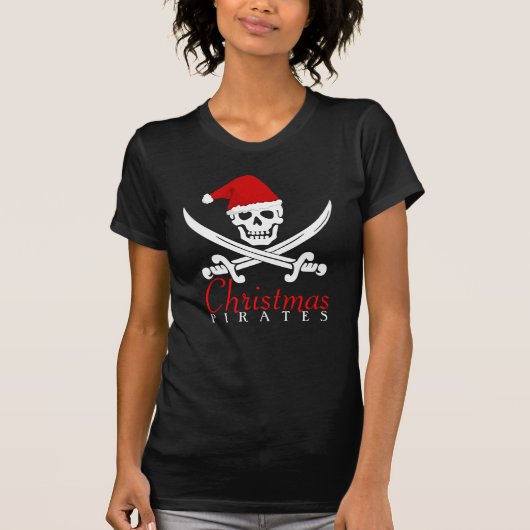 T-shirt Chemise de Noël des Cool pirates pour les filles (Devant)