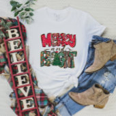 T-shirt Chemise de Noël des femmes joyeuses et brillantes