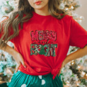 T-shirt Chemise de Noël des femmes joyeuses et brillantes