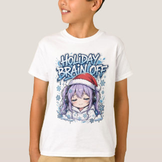 T-shirt Chemise de Noël d'hiver Anime Enfants Endormis Cad