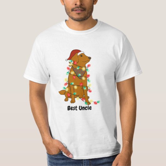 T-shirt Chemise de Noël du meilleur oncle (Devant)