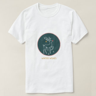 T-shirt Chemise de Noël en famille : Vœux d'hiver