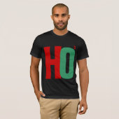 T-shirt Chemise de Noël HO3 (Ho Ho Ho) (Devant entier)
