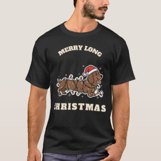 T-shirt Chemise de Noël Long Merry – Drôle de Dachshund