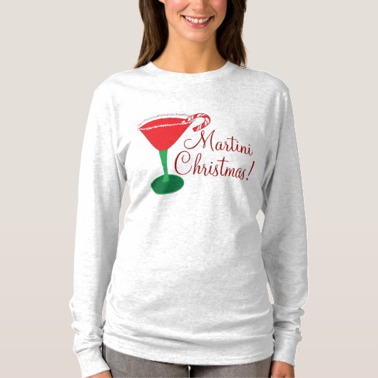 T-shirt Chemise de Noël Martini Femmes (Devant)