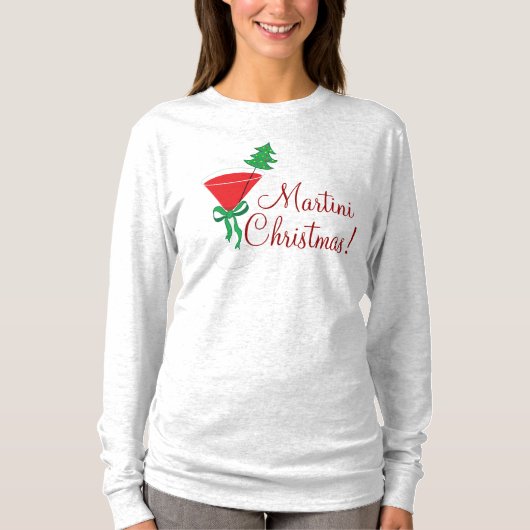T-shirt Chemise de Noël Martini Femmes (Devant)