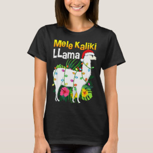 T-shirt Chemise de Noël Mele Kalikimaka Llama Hawaïen X-m