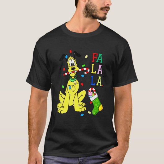 T-shirt Chemise de Noël Pluto Cute Pluto La Fa Fa Sweatshi (Devant)