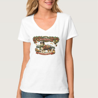 T-shirt Chemise de Noël pour chien | L'hiver nous ramène à