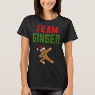 T-shirt Chemise de Noël pour enfants Équipe Gingembre Dabb