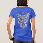 T-shirt Chemise de Noël Purple Guardian Angel Custom Art (Dos)