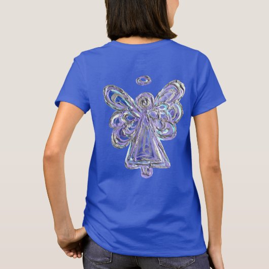 T-shirt Chemise de Noël Purple Guardian Angel Custom Art (Dos)