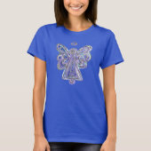 T-shirt Chemise de Noël Purple Guardian Angel Custom Art (Devant)