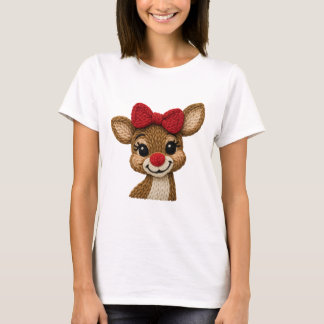 T-shirt Chemise de Noël Renne – Mignon inspiré de Rudolph