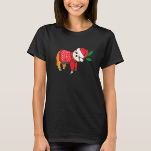 T-shirt Chemise de Noël Sloth Joyeux Santa Sloth Joyeux Sl