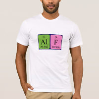 Chemise de nom de table Alf périodique