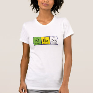 T-shirt Chemise de nom de table périodique Albane