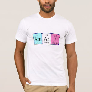 T-shirt Chemise de nom de table périodique Amari