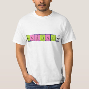 T-shirt Chemise de nom de table périodique Constantine