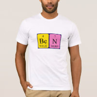 Chemise de nom de table périodique de Ben