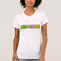 Chemise de nom de table périodique de Winnifred