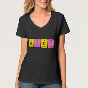 T-shirt Chemise de nom de table périodique Kiki