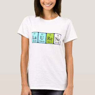 T-shirt Chemise de nom de table périodique Laurene