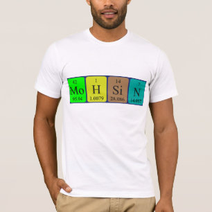 T-shirt Chemise de nom de table périodique Mohsin