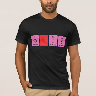T-shirt Chemise de nom de table périodique Otis