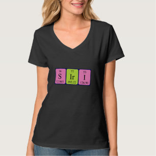 T-shirt Chemise de nom de table périodique Siri