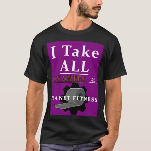 T-shirt Chemise de nouveauté Planet Fitness (Devant)