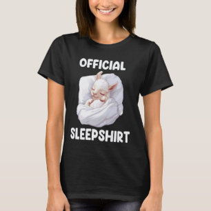 T-shirt Chemise de nuit officielle Lama mignon endormi Ani
