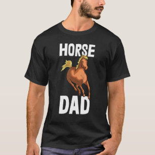 T-shirt Chemise de papa de chevaux Cavalier Amour de cheva