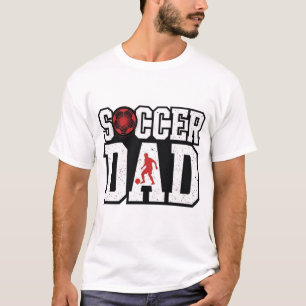 T-shirt Chemise de Papa de Football Vintage à Typographie 