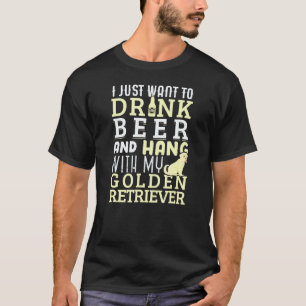 T-shirt Chemise de papa Golden Retriever Drôle Fête des Pè