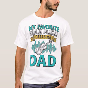 T-shirt Chemise de papa violoniste Le joueur de violon fav