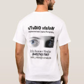 T-shirt chemise de paparazzi (Dos)