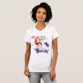 T-shirt Chemise de papillon d'ange (Devant entier)