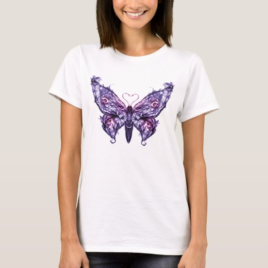 T-shirt Chemise de papillon d'imaginaire (Devant)