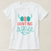 T-shirt Chemise de Pâques de l'équipage de chasse; Famille (Design devant)