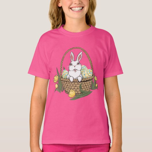 T-shirt Chemise de Pâques pour enfant Bunny de Pâques Tee  (Devant)