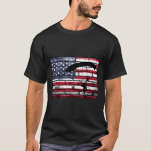 T-shirt Chemise de parachutisme avec drapeau américain Usa