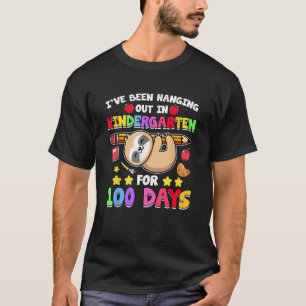 T-shirt Chemise de paresseux du 100e jour d'école Maternel