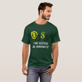 T-SHIRT CHEMISE DE PARTIE (Devant entier)