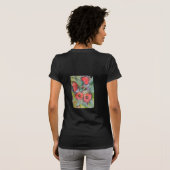 T-shirt chemise de pavots (Dos entier)