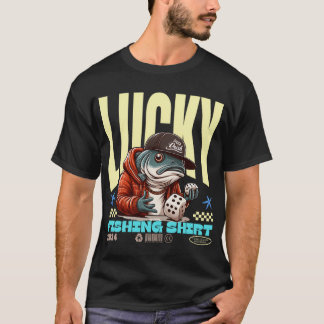T-shirt Chemise de pêche chanceuse