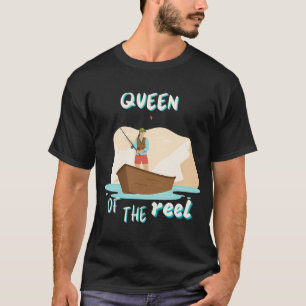 T-shirt Chemise de pêche chanceuse, Lavez à vos risques et
