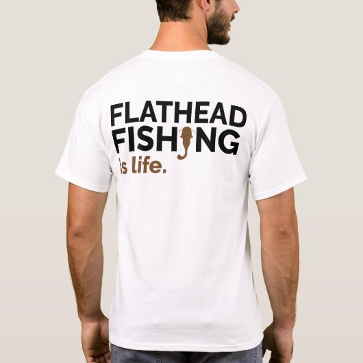 T-shirt Chemise de pêche Flatheater Catfish (Dos)