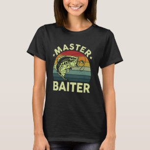T-shirt Chemise de pêche Maître Appât Papa Grand-père Bass